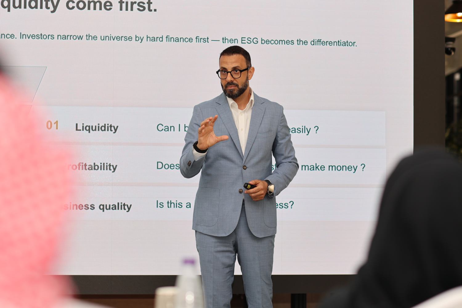Keynote on liquidity, profitability and ESG as the differentiator